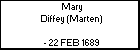 Mary Diffey (Marten)
